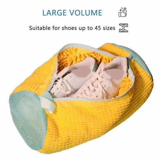 Deluvo Shoe Washing Bag Rust-proof Zipper All-Round Shoe Washing Machine Bag