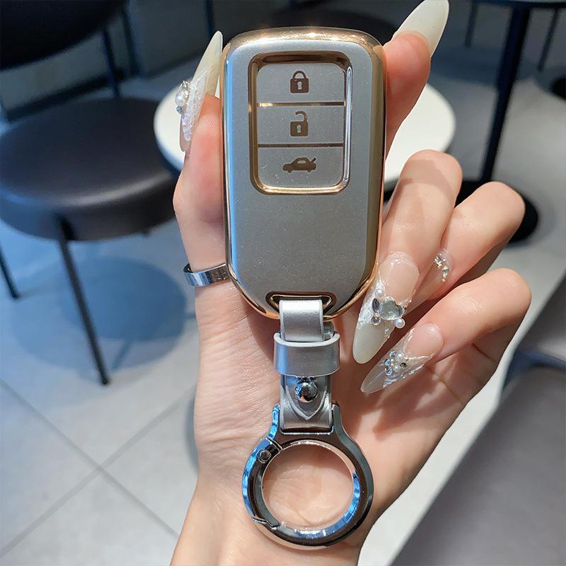 Kryt na klíče pro Honda CRV, Accord, Civic, URV, Vezel, Fit a Lingpai s pouzdrem a přezkou.