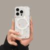 Magnetic iPhone 15 Pro Max Case - Cartoon Design with 16 Colorful Polka Dots