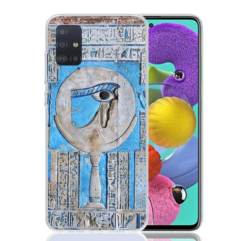 

Египет Нефертити Анубис Анх Фараон Чехол для телефона для Samsung Galaxy A52 A32 A22 A12 A02S A50S A30S A51 A31 AA71 Note 20 Ultra 10 S Samsung A50