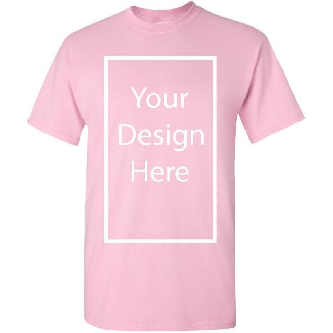 Add Your Own and Text Design Custom Personalized Adult T-Shirt Tee