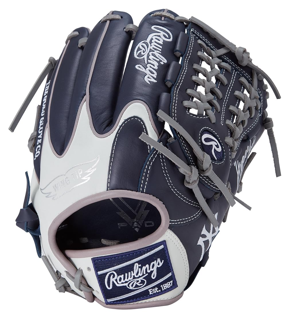Rawlings MLB Team Series Softball Glove HYPER TECH GR5HTMN55W Yankees Size 11.75 Right-Hand Throw