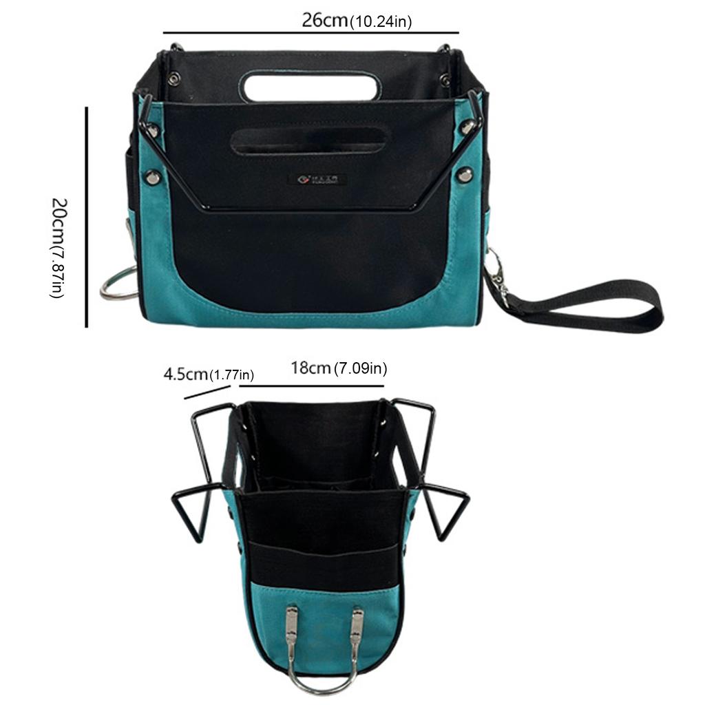 Portable Ladders Pouch Wear Resist Oxford Cloth Organizer Bag Large Capacity Folding Repair Tool Bag Ladder Hanging Bag