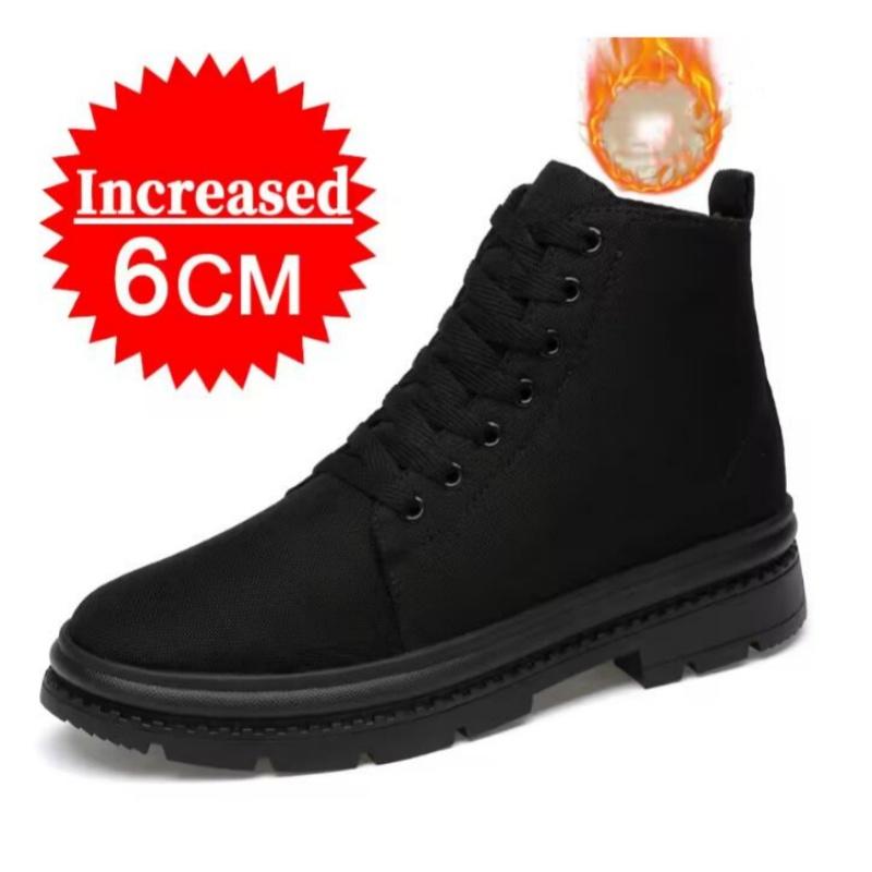 Men Sports Boots Elevator Shoes Hidden Heels Canvas Heightening Man Increase Insole 10CM 8CM 6CM Suitable for Daily Wear and Various Occasions 41 10270₽