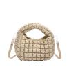 Sac en tissu nylon pour femme été nouveau texture haut de gamme design de niche sac bandoulière portable sac dumpling à carreaux