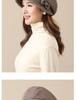 Plaid Autumn & Winter Women's Fisherman Hat: Stylish, Warm, & All-Match for Middle-Aged & Elderly.