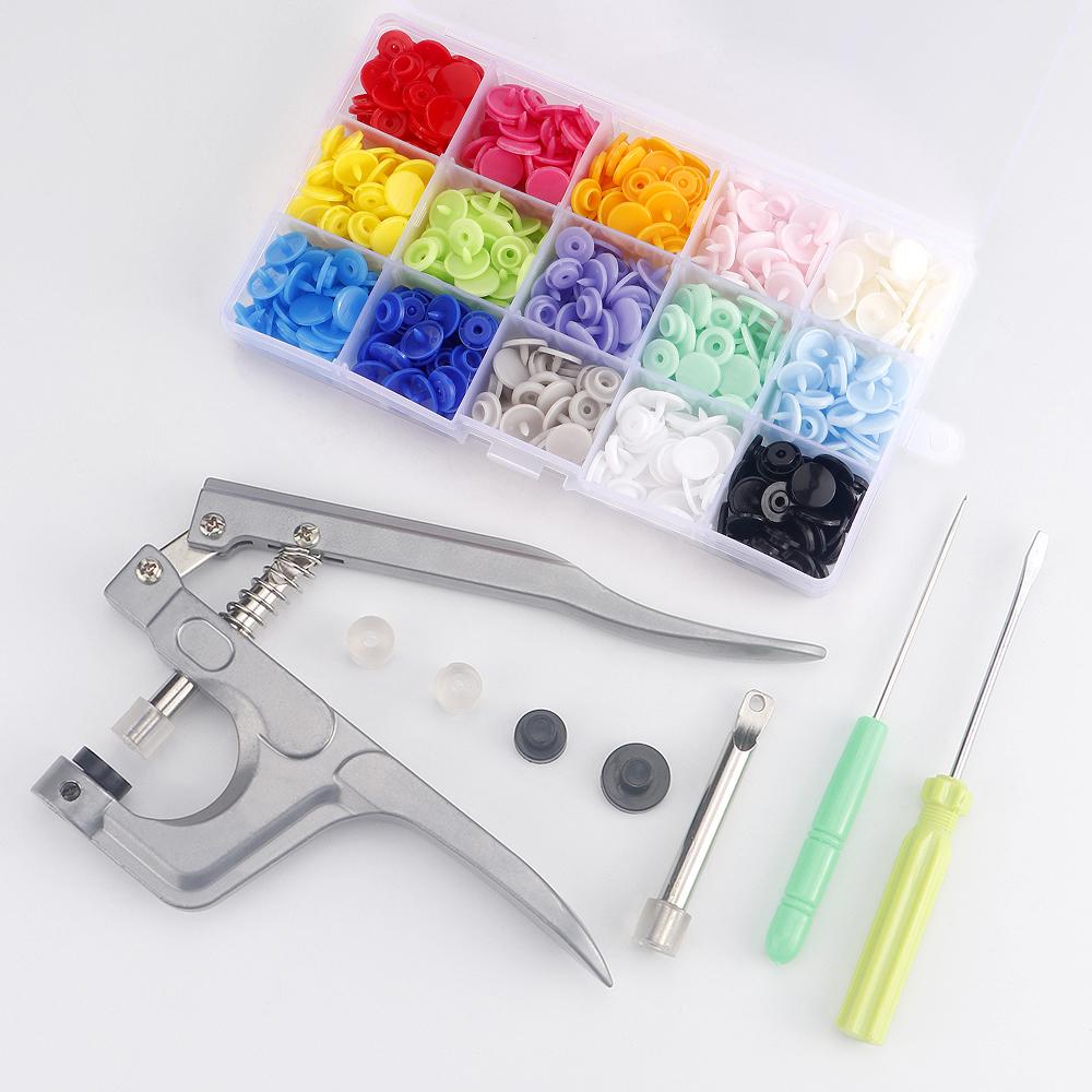 1set DIY Sewing Fastener Installation Pliers &Press Studs Snap Fasteners, Ideal for DIY  Making Clothing Jacket Bag Snap Buttons