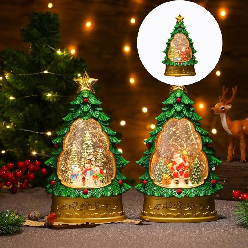 LED Musical Christmas Tree Desktop Adornment With Festal Melodies And Safe PVC Matter For Vacation Home Party Deck