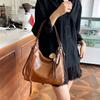 Pu Tote Bag For Women Large Capacity Fashion Street Style Daily Use