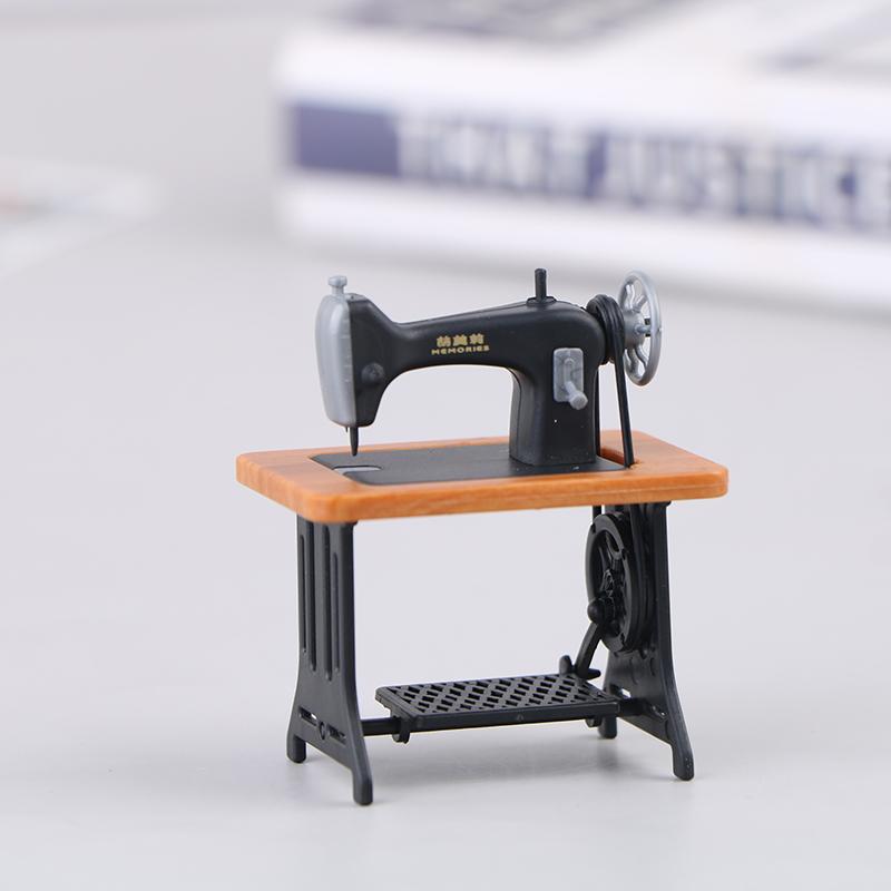 Dollhouse Decoration Mini Furniture Imitation Sewing Machine Model