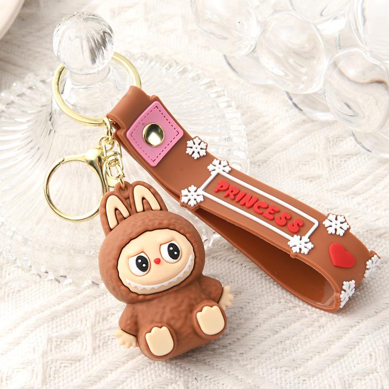 PVC Soft Rubber Bag, Car Grab Doll, Small Gift, Sitting Key Chain.