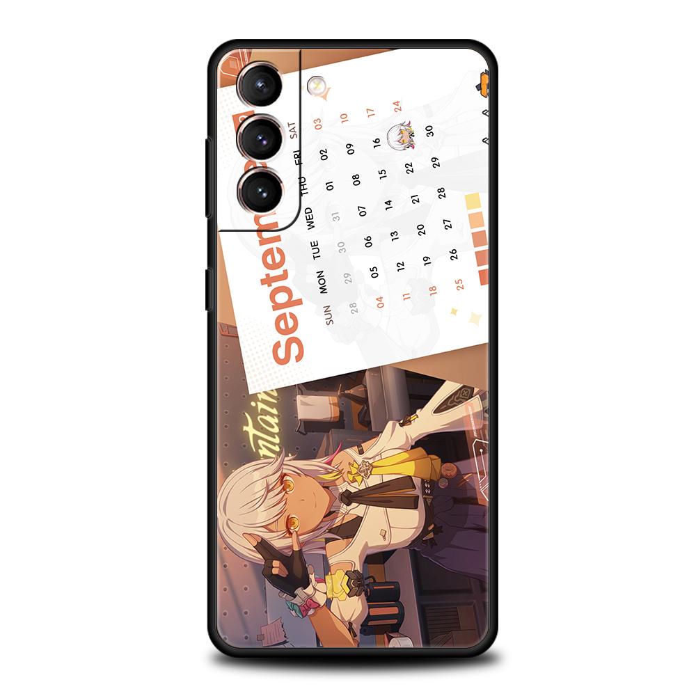 

Аниме Игра Honkai Impact 3rd Чехол для Телефона Для Samsung Galaxy S24 S23 Ultra S22 S21 S20 FE 5G S10 S10E S9 Plus S8 Мягкий Черный Чехол Samsung S24Ultra