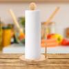 Bamboo Paper Towel Holder Minimalist Tissue Stand Practical Vertical Paper Holder  Kitchens