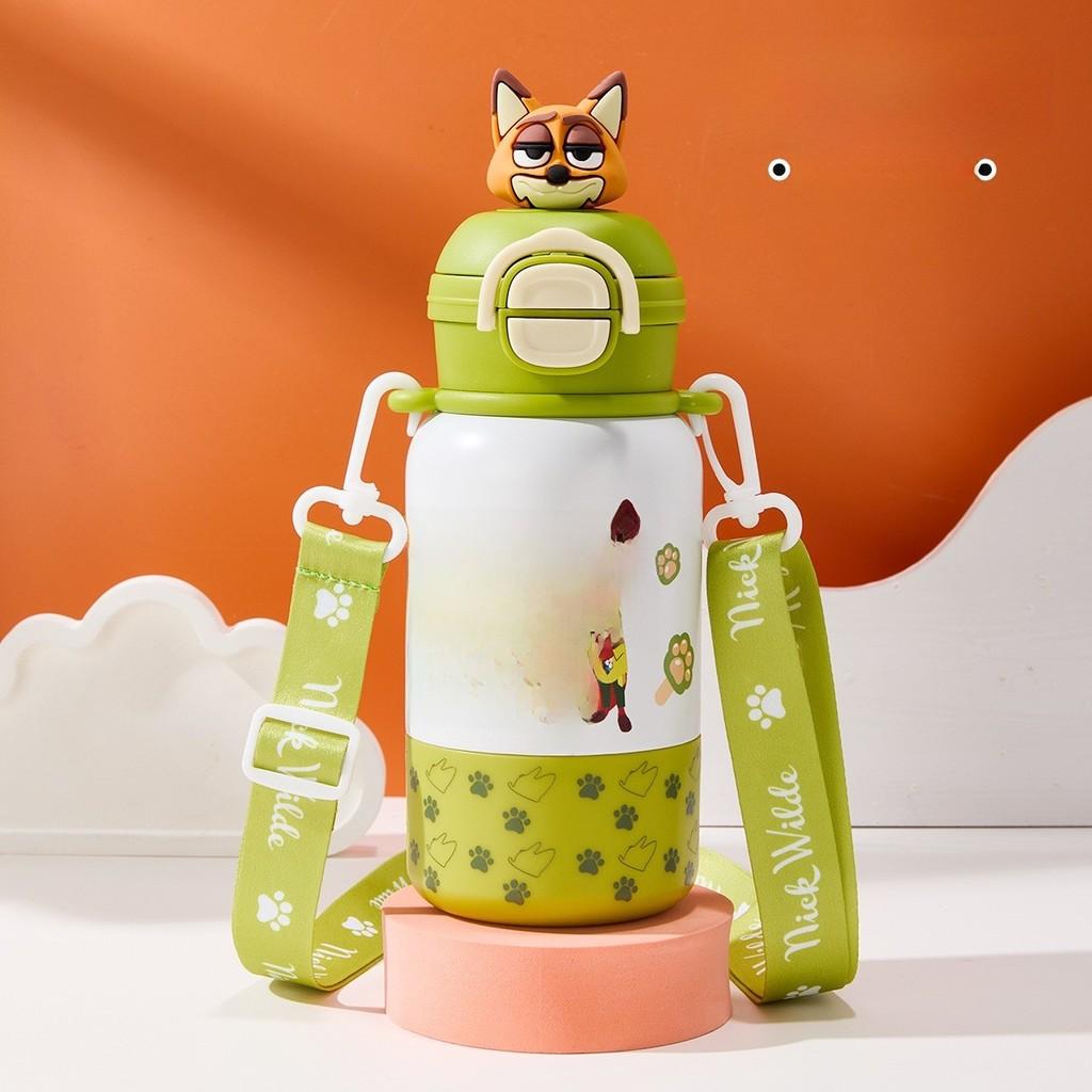 Zootopia Kids Thermos Bottle With Double Drink Lid For Daily Use