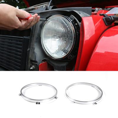 SHINEKA Auto Front Kopf Licht Lampe Installieren Unterstützung Halterungen Metall Außen Halter Für Jeep Wrangler 2007 Up Auto