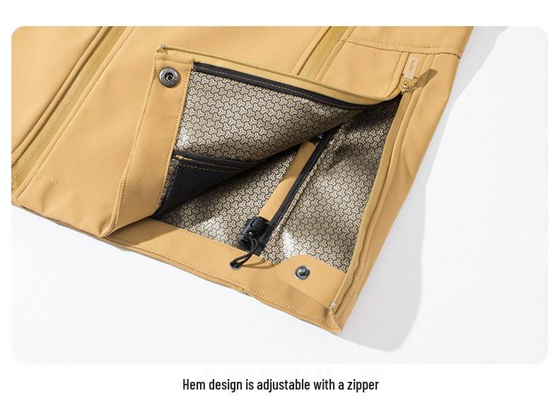 Unisex Water-Repellent Softshell Jacket with Graphene Lining – Lightweight Hooded Mountaineering Coat