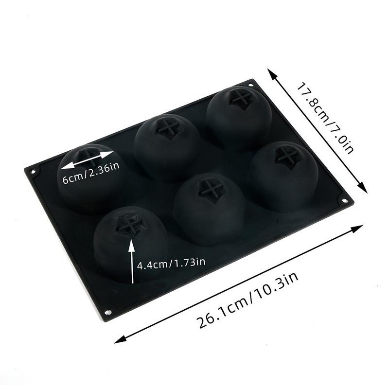 Stampo in Silicone a 6 Cavità Frutta per Torta Mousse ai Lamponi Dessert Unico Stampo da Forno per Celebrazione di Compleanno Cottura
