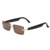 Real Time Translation Glasses Smart Bluetooth Translator Sunglasses Support for GPT DeepSeek Model Gold Brown