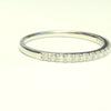 Haute platine Platinum 950 Half Eternity Ring with Diamonds Japanese size pureté 0.2ct (ra-smtt-di, 16)