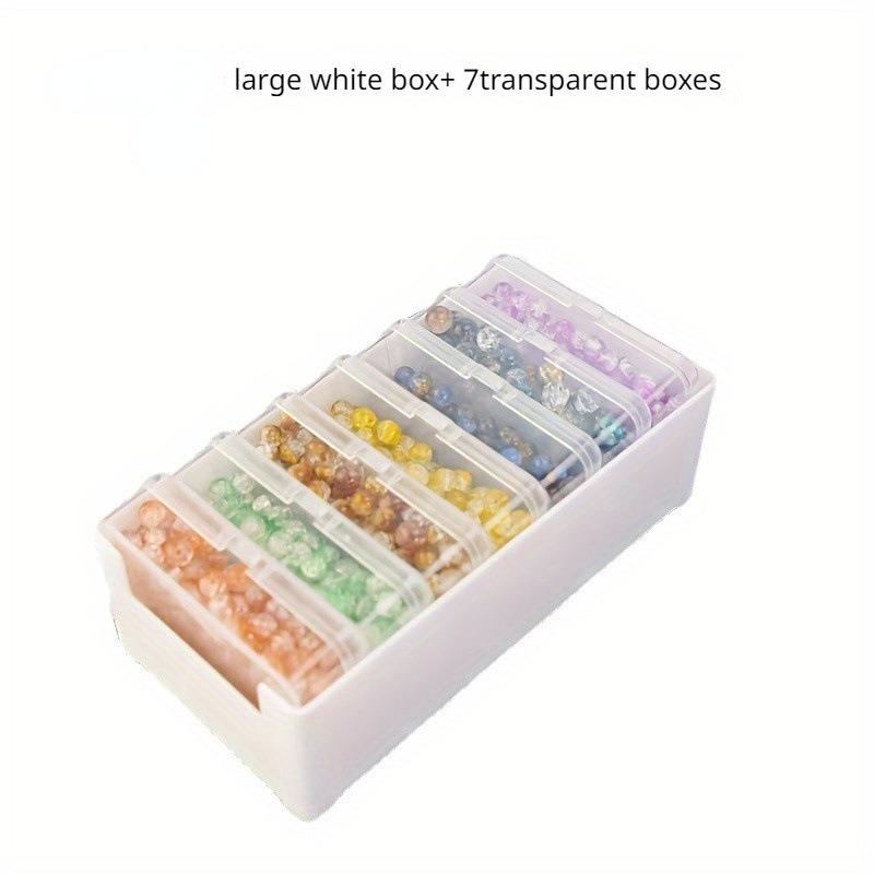 8pcs Premium Desk Cable Organizer Boxes - Durable Transparent Plastic Cord Winder Cases for Space-Saving Charging Cable Storage