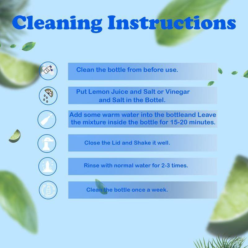 Pure Copper Water Bottle 950 ML - Jointless, Leakproof, Double Printed Design Best Gifts for Family and Friends| Blue & White - Set of 2