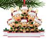 Resin Reindeer Family Pendant Elk Family Christmas Decoration Elk Hanging Ornament  DIY