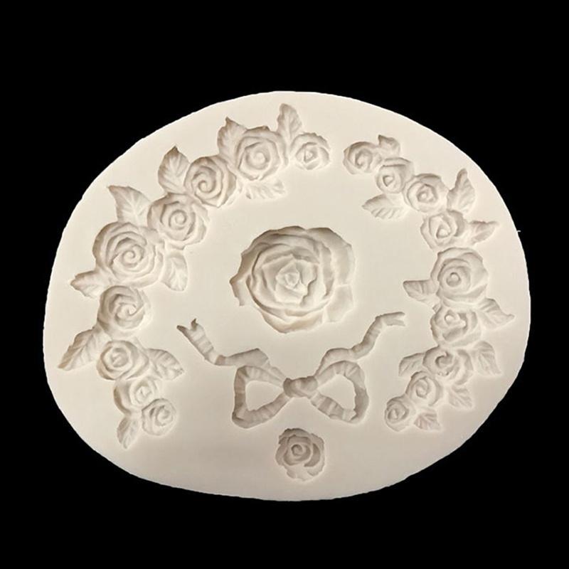 Minimalist Handmade Creative Flowers And Bows, Silicone Molds Cake Fudge Decorate Kitchen Baking Tools