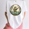 Frosch Mandoline Shirt Cottagecore Tier Geschenk Damen Skurriles T-Shirt Kröte T-Shirt