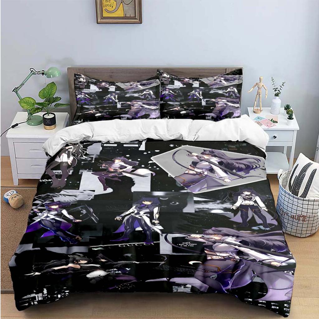 3D Fashion Cartoon R-RWBY Print Bedding Sets Bed Supplies Set Duvet Cover Bed Comforter Set Bedding Set  Luxury Gift
