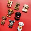 3D Shiba Inu & Pomeranian Dog Fridge Magnet - Teddy Magnetic Pet Decor Sticker