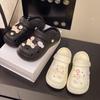 Fashion Versatile Stepping On Shit Cartoon Cute Kitten Hole Shoes Women's 2025 Summer New Breathable Non-slip Bag Head Drag