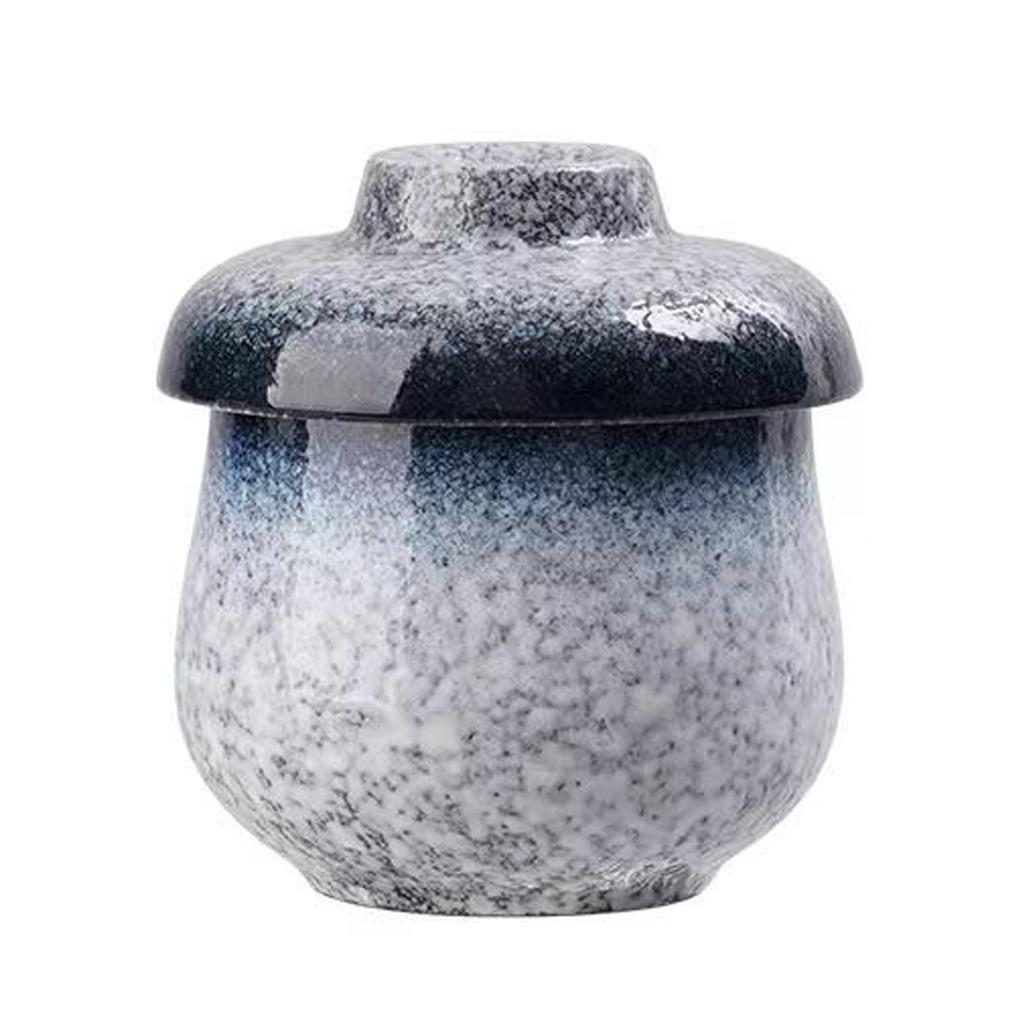Neuer Suppentopf im japanischen Stil Keramik-Schmortopf mit Deckel Löffel-Set Haushalt Reis-Schüssel Wasserfest Schmoren Restaurant Dessertschale