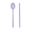 Kids' Portable Non-Slip Colored Silicone Chopsticks & Spoon Set