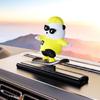 Sliding Skateboard Bear Mobile Phone Number Plate Cartoon Animal Car Parking Card Plate  Car