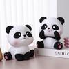 Coin Holder with Anti Fall Feature Convenient Money Storage Case Automatic Money Collection Box Panda Money Saving Jar