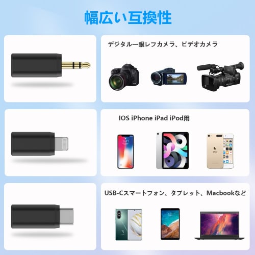 BOYA BOYALINK Wireless Lavalier Microphone for iPhone/Android/Camera Vlogging, All-in-One Lapel Dual Mic System with Lightning & USB-C Inputs & Batter