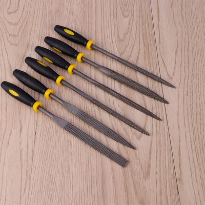 6 Stück Mini-Holzfeilen-Set 160x4mm Bequemer Griff Ergonomischer Griff Hiebfeilen für Holzbearbeitung Tischlerei Detailarbeiten Oberflächenbearbeitung