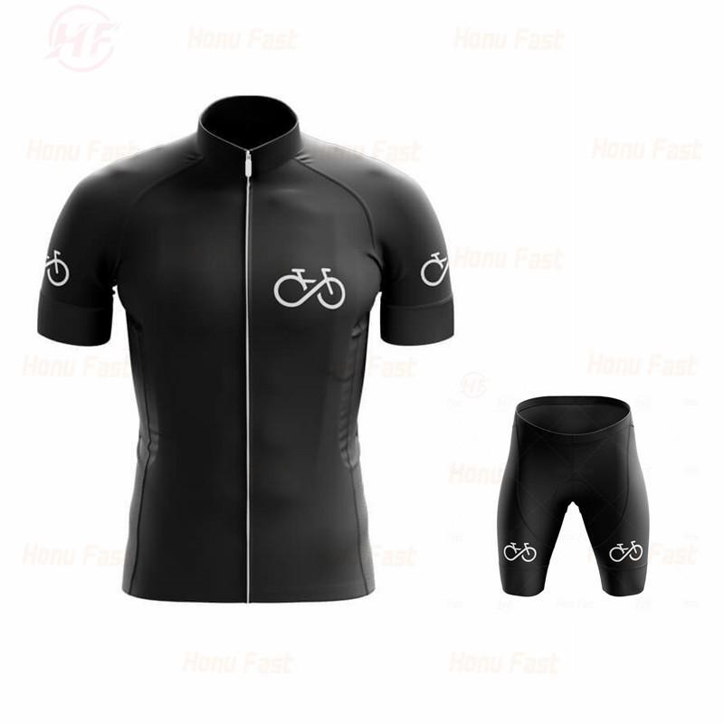 Herren Fahrradtrikot Shorts Set Atmungsaktiv Schnelltrocknend Fahrradbekleidung Rennrad Mountainbike