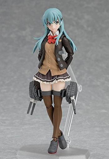 Figma Kantai Collection Suzuya Kaiji bemalte bewegliche Figur -KanColle- Nicht maßstabsgetreues ABS und PVC