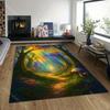 1PC Enchanted Rainbow Forest Path Print Carpet Rug for Living Room Bedroom Sofa Doormat Home Decor Non-slip Floor Mat