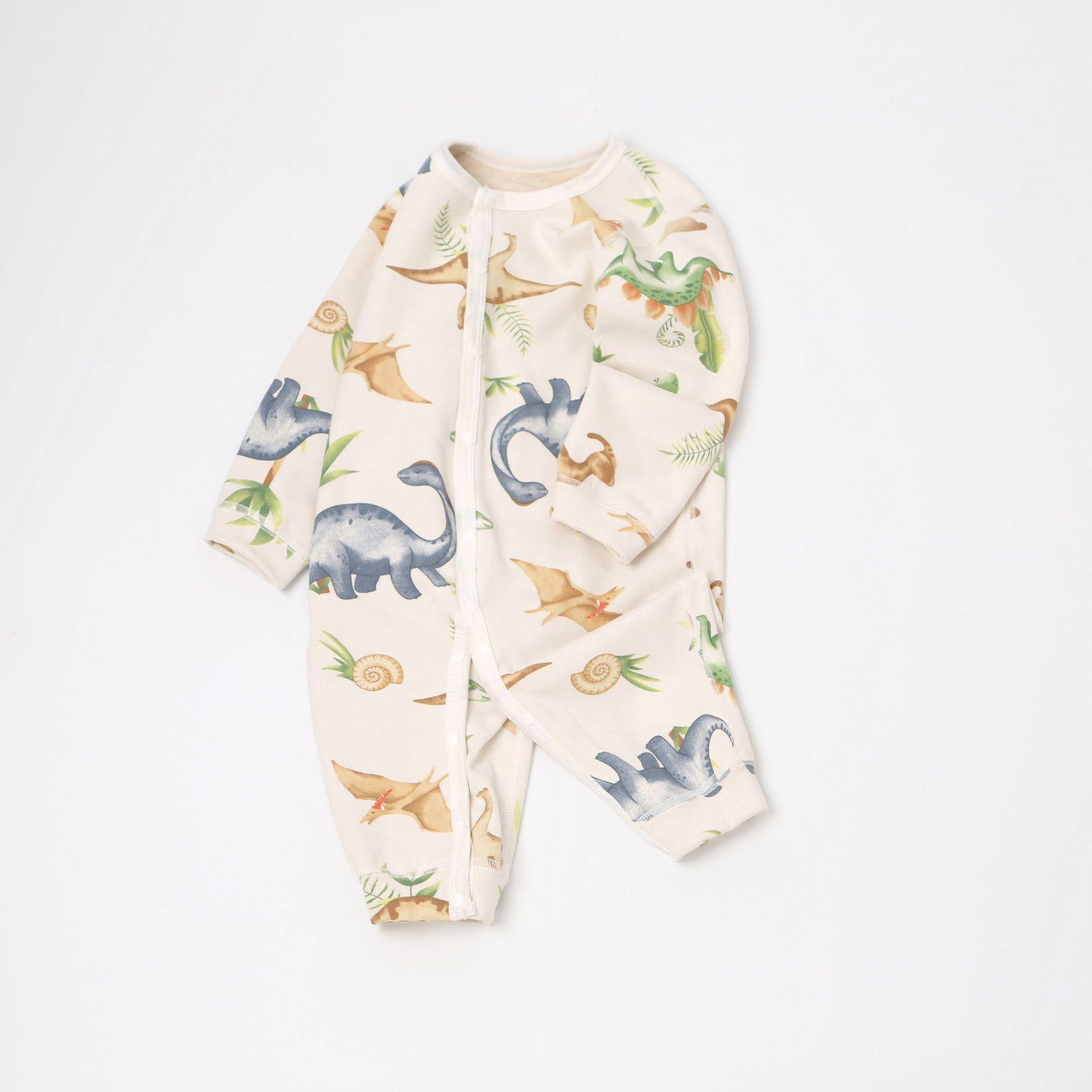 

Unisex Baby Wool-Silk Romper: Warm, Padded Autumn-Winter Crawling Suit for Newborns 80 cm
