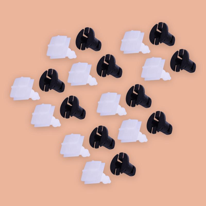 20 Sets Car Side Skirt Sill Rocker Moulding Cover Trim Clip Fastener Plastic Fit for Nissan