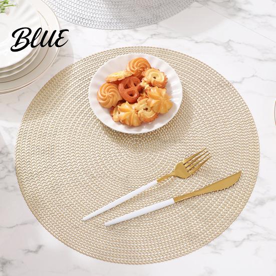 Easy Clean Placemats Mat Wear-Resistant Placemat Resistant Heat Reusable PVC Dining Table Stain-proof Stain-Proof for Home Kitchen Protection Mats