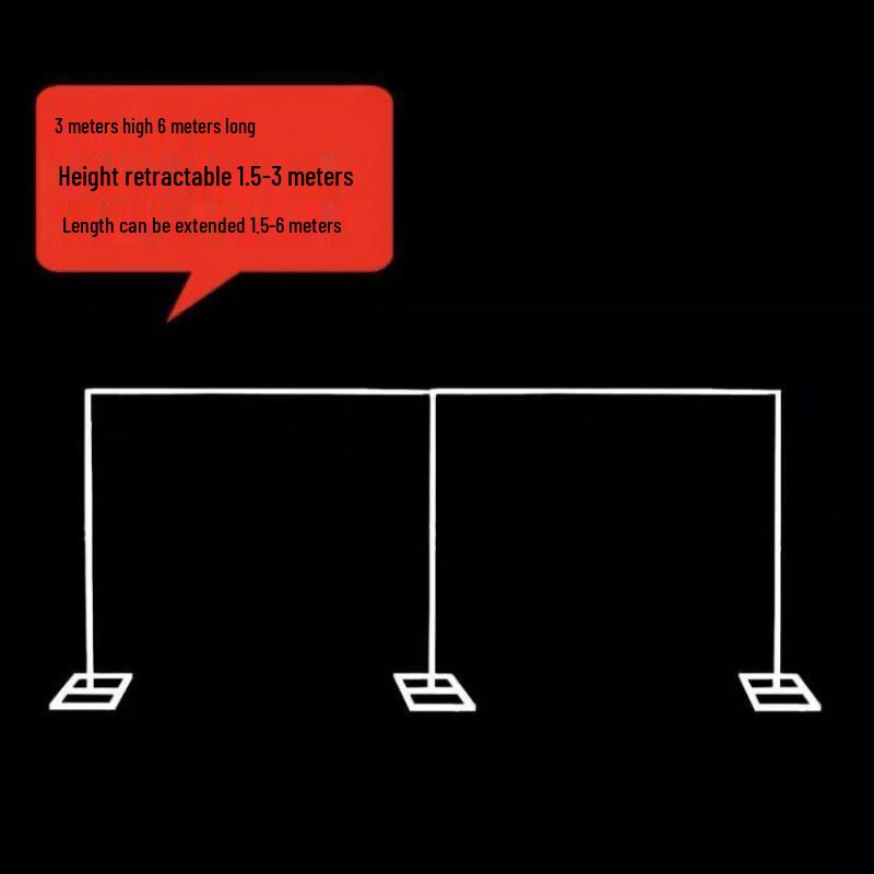 Telescopic Wedding Backdrop Stand: Stage Rack & Outdoor Decoration