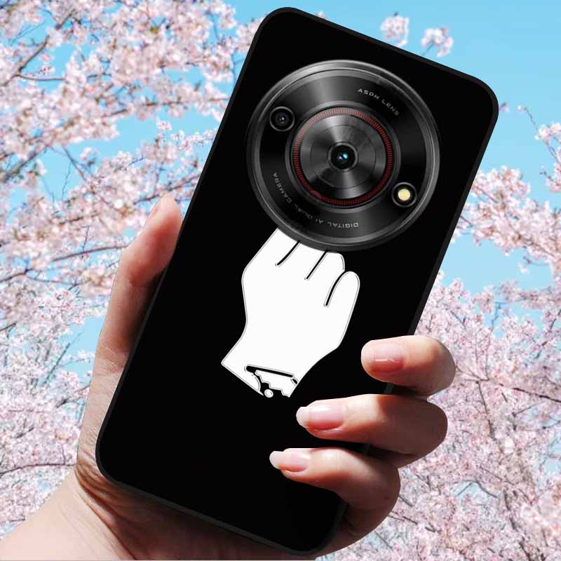 For ZTE Blade A75 5G 6.6" Cases 3D Relief Flower Soft Silicone Luxury Cover for ZTE Blade A75 5G 3D Phone Cases ZTE Blade Z2357N