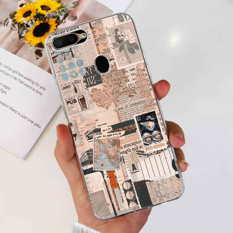 For OPPO A5S Case Cute Pattern Soft Silicone TPU Cover Cases For Oppo A5Ss AX5s A 5S CPH1909 CPH1920 CPH1912 Phone Shell Bumper