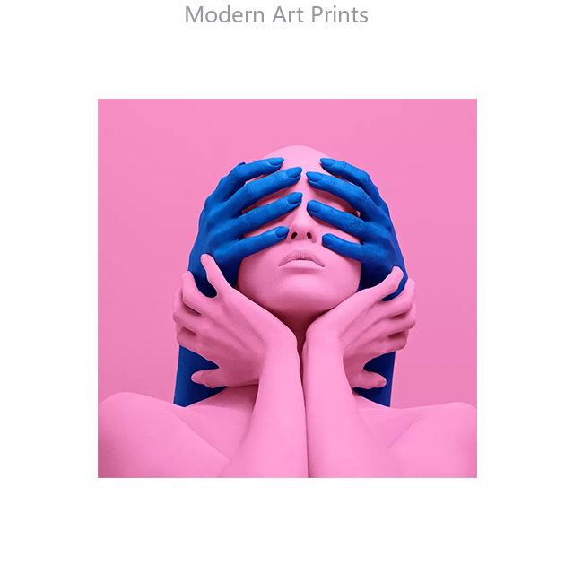 

Black Nude Woman Modern Poster Red White Graffiti Canvas Painting Prints Wall Art Picture Living Room Sexy African Home Decor 20x20cm No Frame