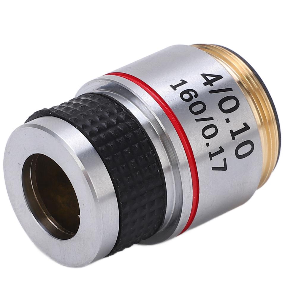 185 Achromatic Objective Lens Clear Standard 20mm Thread Biological Microscope Objective4 0.10