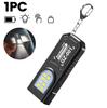 LED Keychain Flashlight Type C Rechargeable 550LM Portable Mini Torch Pocket Lantern Flood Work Light With Magnet For Emergency