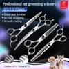 Fenice 6.5 7 7.5 Zoll Professionelles Hunde-Pflege-Scheren-Set Kits Gerade&Ausdünnen&Gebogen Pflege-Scheren Werkzeug-Set tesoura wmark